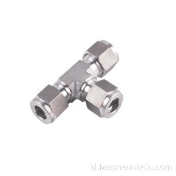 Penyatuan tee tee stainless steel fitting